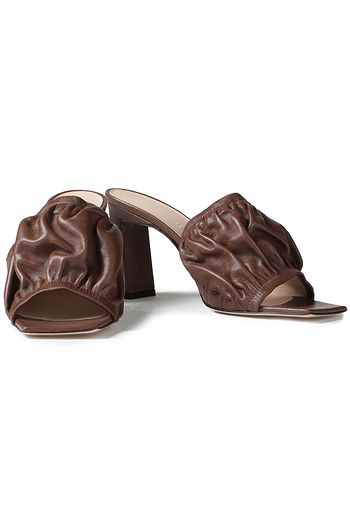 WANDLER Ava gathered leather mules