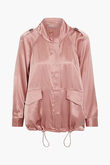 CAMI NYC Quinn silk-charmeuse jacket