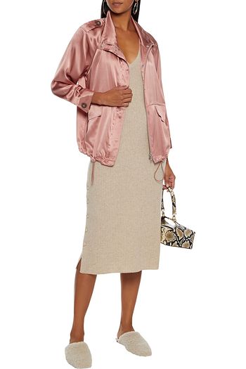 CAMI NYC Quinn silk-charmeuse jacket