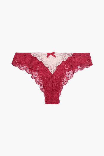 COSABELLA Tosca two-tone stretch-lace low-rise briefs