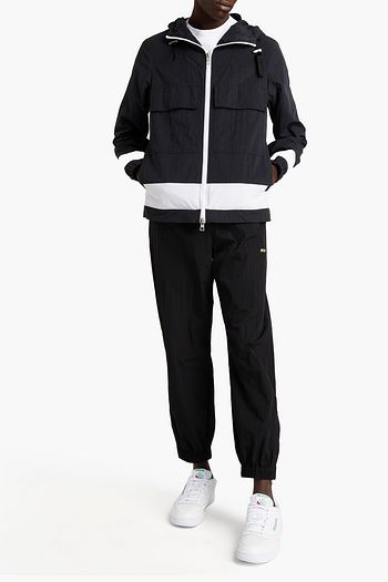 MICHAEL KORS ツートーン しわ加工シェル加工生地 ジャケット