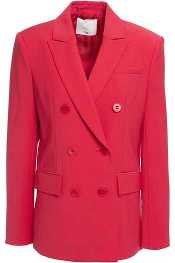 TIBI Steward double-breasted woven blazer