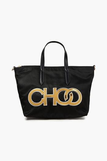 JIMMY CHOO Larelle appliquéd shell tote