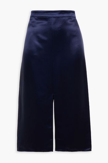 TIBI Satin-twill pencil skirt