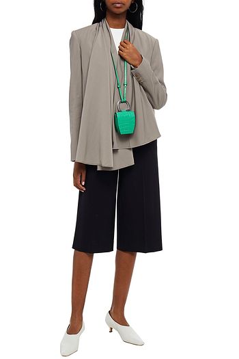 TIBI Cropped woven blazer