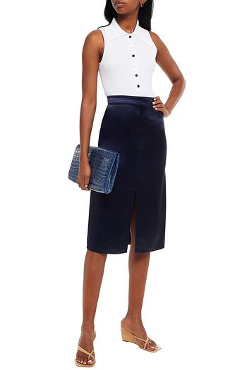 TIBI Ribbed-knit bodysuit