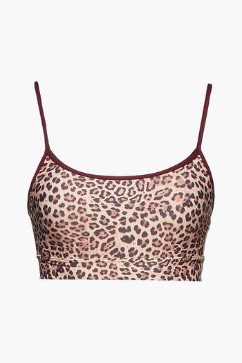 THE UPSIDE Natacha leopard-print stretch sports bra
