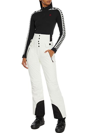 PERFECT MOMENT Zigzag Stripe Thermal jacquard-knit top