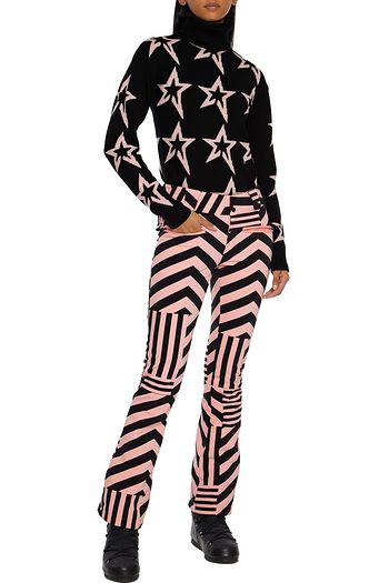PERFECT MOMENT Star Dazzle printed flared ski pants