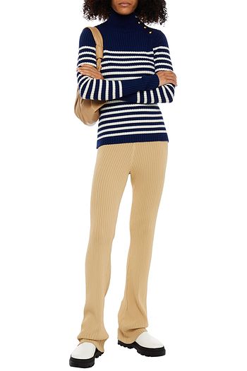 NICHOLAS Mari ribbed-knit flared pants