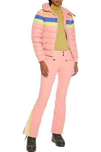 PERFECT MOMENT Chevron quilted Dermizax flared ski pants