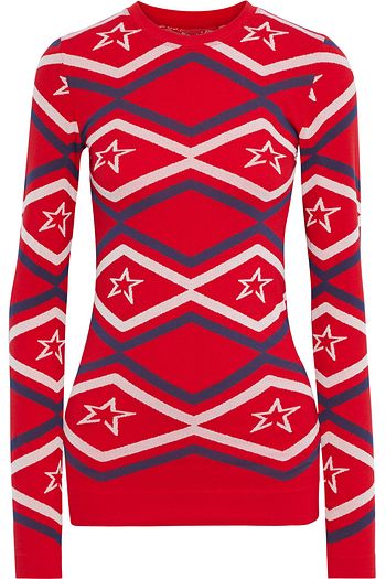 PERFECT MOMENT Maze stretch-jacquard top