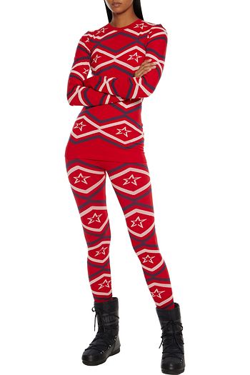 PERFECT MOMENT Maze stretch-jacquard top