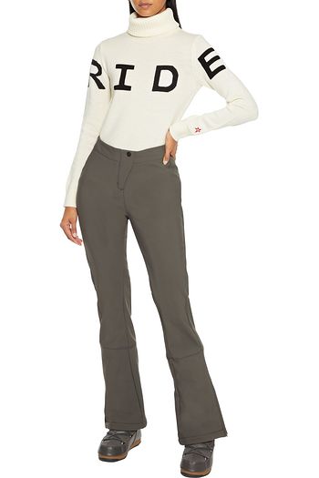 PERFECT MOMENT Intarsia merino wool turtleneck sweater