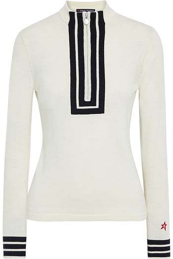 PERFECT MOMENT Attu intarsia merino wool sweater