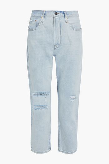 FRAME Le Original cropped distressed boyfriend jeans