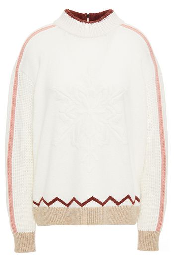 BOGNER Intarsia-knit turtleneck sweater