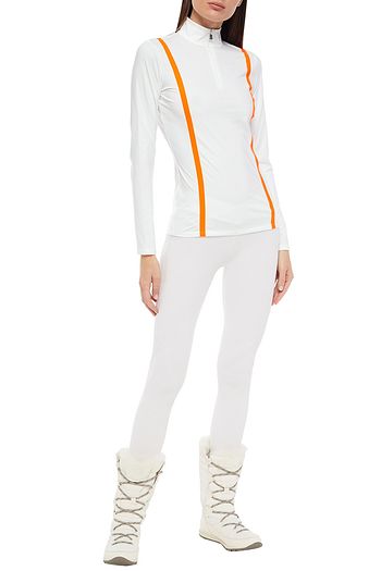 BOGNER Neon-trimmed stretch turtleneck top