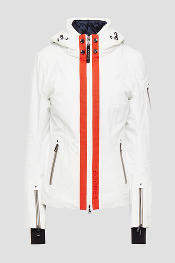 BOGNER Tula grosgrain-trimmed hooded twill ski jacket