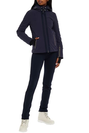 BOGNER Tula grosgrain-trimmed hooded twill ski jacket