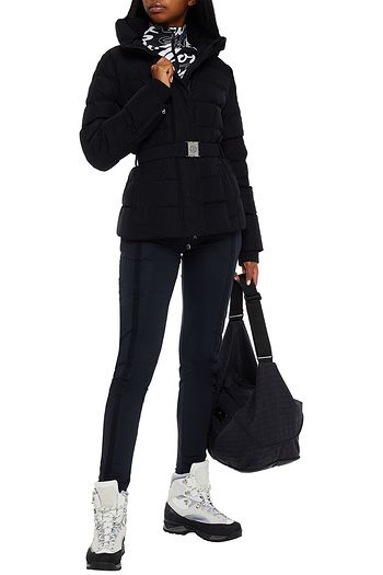 BOGNER Ciara quilted belted hooded ski jacket