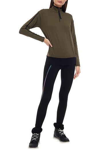 BOGNER Beliza two-tone stretch turtleneck top