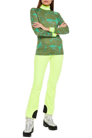 BOGNER Madeline printed stretch-jersey turtleneck top
