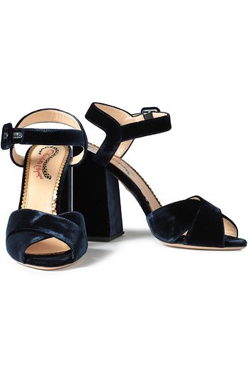 CHARLOTTE OLYMPIA Velvet sandals