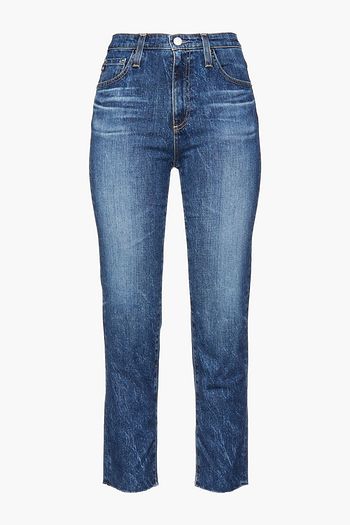 AG JEANS Isabelle cropped high-rise straight-leg jeans