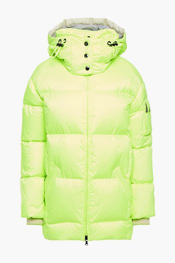 BOGNER Cozy quilted neon hooded down ski jacket