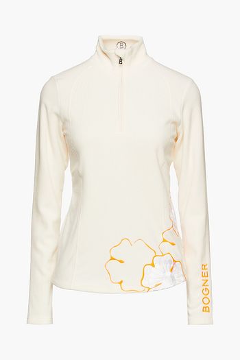BOGNER Madita embroidered fleece turtleneck top