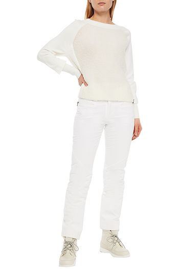 BOGNER Stina shell-paneled wool-blend fleece sweater