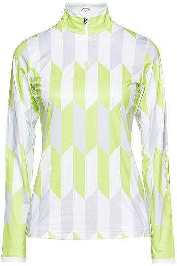 BOGNER Beline printed stretch-jersey turtleneck top
