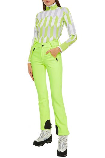 BOGNER Rubber-trimmed neon slim-leg ski pants