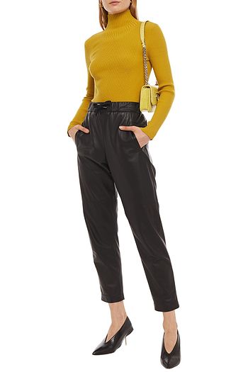 3.1 PHILLIP LIM Ruffle-trimmed ribbed merino wool-blend sweater
