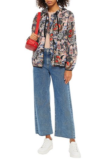 REDVALENTINO Printed shell hooded jacket