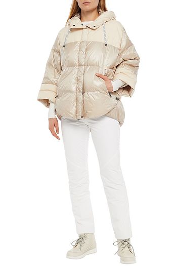 BOGNER Nataly two-tone quilted shell hooded down jacket