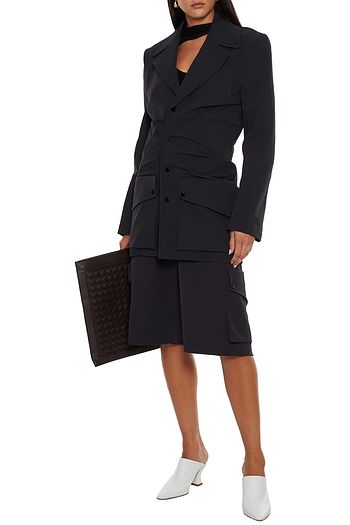 BOTTEGA VENETA Ruched stretch-gabardine jacket