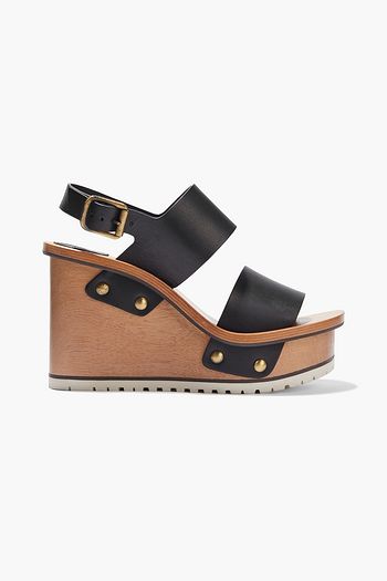 CHLOÉ Valentine leather wedge sandals