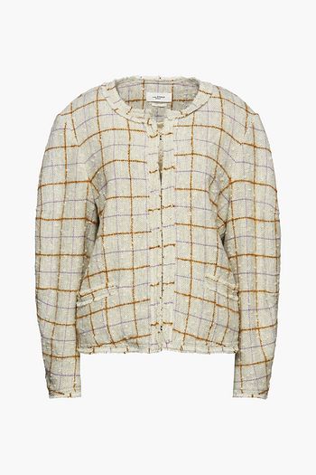 ISABEL MARANT ÉTOILE Ovia checked wool-blend bouclé-tweed jacket