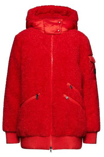 BOGNER Kinga reversible shell-paneled faux shearling hooded down jacket