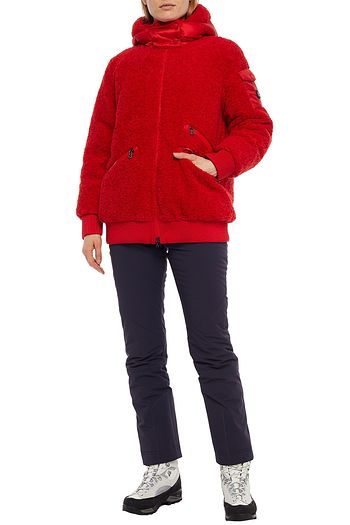 BOGNER Kinga reversible shell-paneled faux shearling hooded down jacket