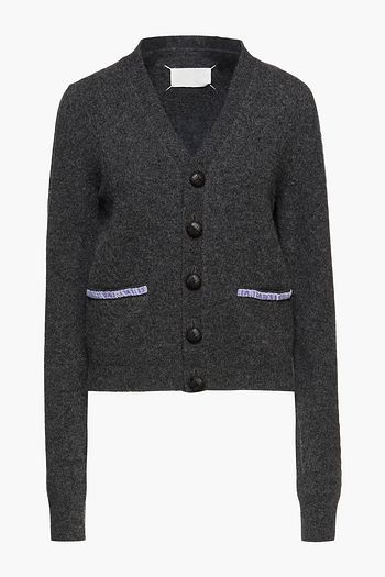 MAISON MARGIELA Mélange brushed wool cardigan