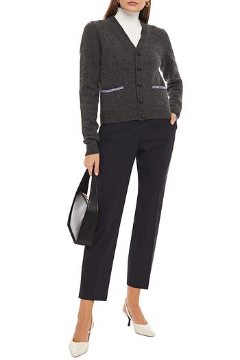 MAISON MARGIELA Mélange brushed wool cardigan