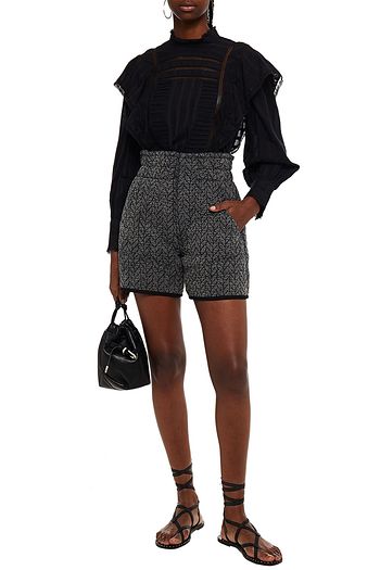 ISABEL MARANT ÉTOILE Cotton-jacquard shorts