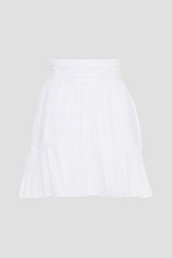 ISABEL MARANT ÉTOILE Gathered pleated cotton mini skirt
