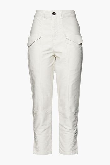 ISABEL MARANT ÉTOILE Cropped cotton tapered pants
