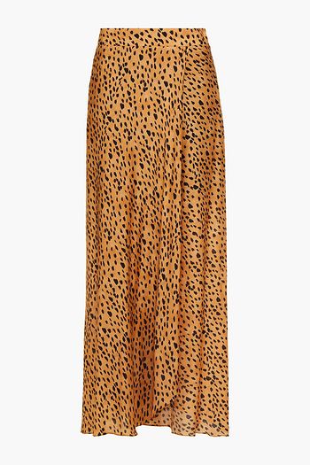 VIX PAULA HERMANNY Lassi Dora wrap-effect leopard-print voile maxi skirt