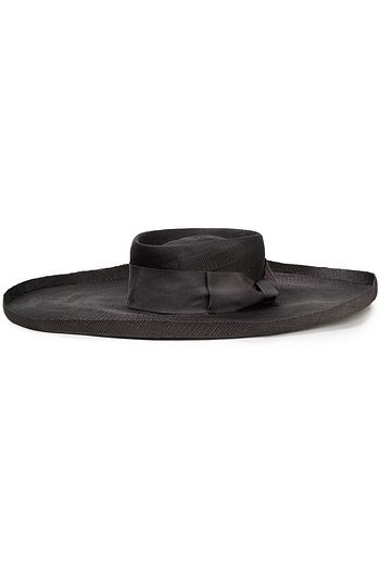 ZIMMERMANN x Hatmaker grosgrain-trimmed embellished straw Panama hat