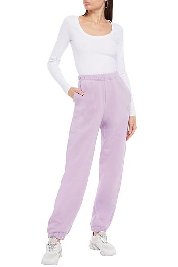 NINETY PERCENT Ribbed organic stretch-cotton jersey top